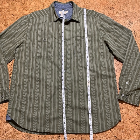 The Territory Ahead Men’s Vintage Chevron Striped Long Sleeve Shirt Sz L - Picture 14 of 15